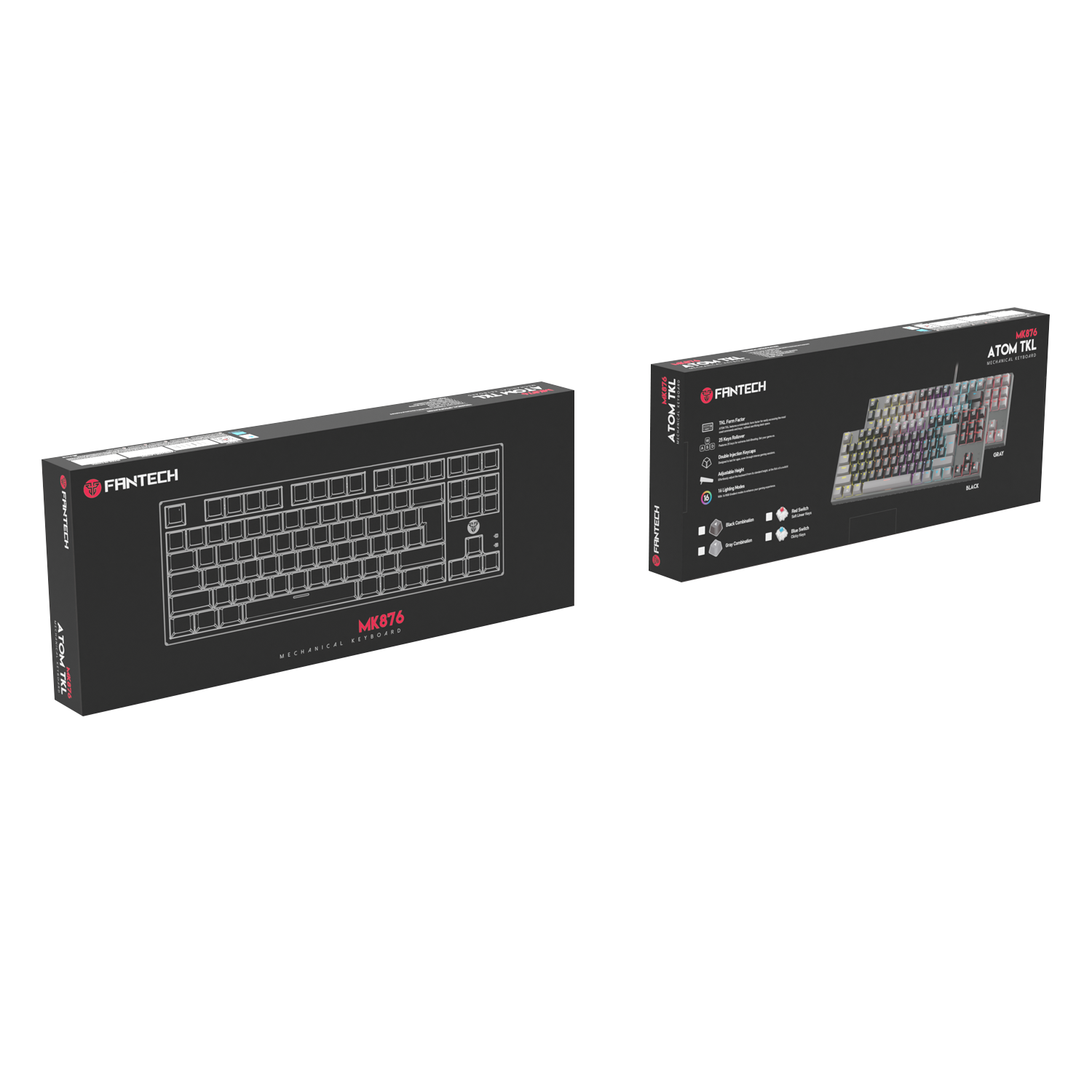 Fantech ATOM MK876 RGB Gaming Mechanical Keyboard TKL - Fantech Indonesia